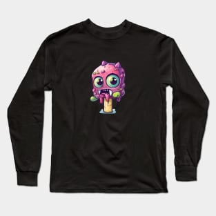 Kawaii undead delights: When the Cuties Bite Back - A Playful and Spooky Culinary Adventure! Long Sleeve T-Shirt